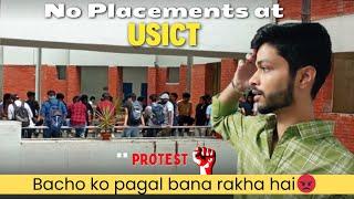 The dark reality of USICT  Protest for better placement opportunities