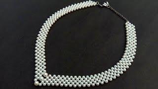 Making Of A Simple Pearl NecklaceNecklace Tutorial Useful & Easy