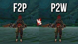 Gaming F2P vs P2W Teams Gameplay & Damage Comparisons How Big Is The Difference?? Is It Worth It??