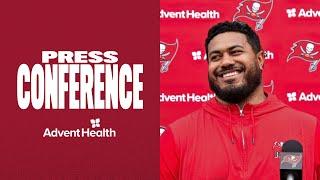 Vita Vea on Working Out With Ndamukong Suh This Offseason  Press Conference  Tampa Bay Buccaneers