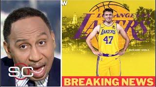 Stephen A. reacts to The Los Angeles Lakers draft Dalton Knecht with the 17th pick in the NBA Draft