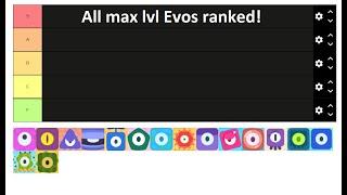 Evo Pop - Tier list of all 16 Evos At max level