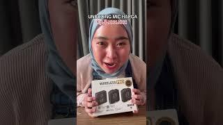 unboxing MIC RODE WIRELESS PRO Seharga MOTOR #percobaanasrinda