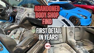 ABANDONED BODY SHOP FIND First Detail in Years Nissan GTR Satisfying Car Detailing Restoration