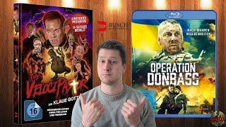 Die BUSCHMEDIAGROUP haut raus  THE VELOCIPASTOR Mediabook & OPERATION DONBASS BluRay  Unboxing