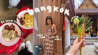 bangkok vlog 🪷 trying thai street food floating market boat tour temple + grand palace