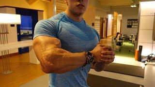 ARM WORKOUT Biceps and Triceps  Natural Teen Bodybuilder Brandon Harding