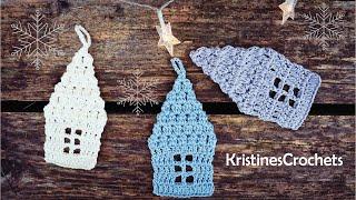 Little House Ornament Crochet Tutorial  Christmas Decor