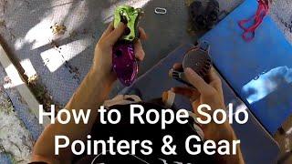 How to Rope Solo Pointers Gear and taking lead falls with GriGri and Wild Country Revo