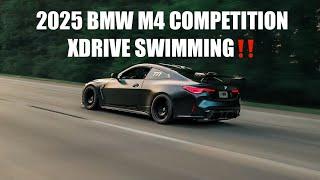 2025 BMW M4 COMPETITION XDRIVE POV SUMMERTIME SWIMMING 4K 60FPS HDR #bmwm #m4 #pov #g82 #swimming