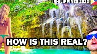 Oslob Tumalog Waterfall Is NAKED  Oslob Waterfalls    #philippines #adventure #cebu #beauty