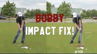 How to improve your Impact postion in 1 swing with Bobby Lopez PGA Shaft Lean