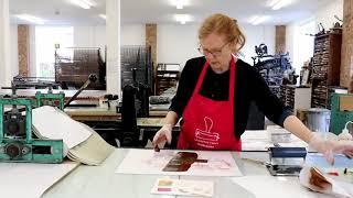 Inking a Collagraph Plate with Serena Smith