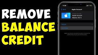 How to Remove Balance Credit From Apple ID  2023