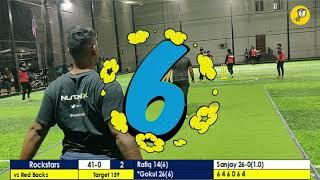 RockStars VS RedBacks  Turf39 Ground Indoor Cricket Night tournament  Box Cricket