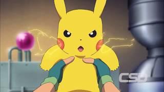 Pikachu thunder-shock to Ash her Mom and Oak Sir  Pokemon The Movie I Choose You