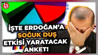 Erdoğan ve Saray İttifakı’na soğuk duş İşte son anket sonuçları...