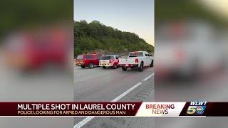 Multiple people shot near I-75 in southeastern Kentucky suspect still at large