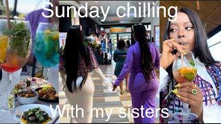 SUNDAY CHILLING with sisters After a long time of not going out ‍‍