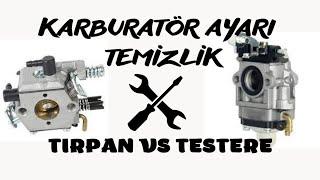 #Motorlutestere ağaç motoru karbüratör tamir