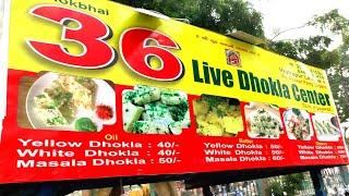 Live Dhokla In Making From Street Food  Ahmedabad Street Food  Ajay Chhattisgarhiya  Vlog