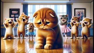 Bullys sad dance-loving cat becomes a star #cat #aicat #catstory