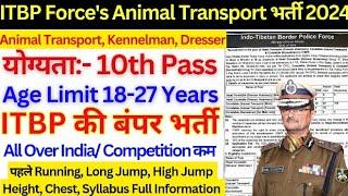 ITBP Constable Transport Recruitment 2024 Selection Process 2024  ITBP Forces New Vacancy 2024