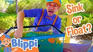Sink or Float  Blippi Full Episodes  Science Videos for Kids with Blippi  Blippi Toys