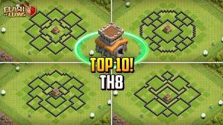 BEST Town Hall 8 TH8 HybridFarming Base Layout + Copy Link 2023  Clash of Clans