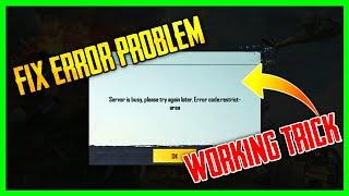 Pubg Server Busy Error Code Restrict Area Solution 100% Working Trick  Kumari Gamer