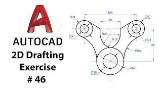 AutoCAD 2D Drafting Exercise # 46 - Basic to Advance in Hindi