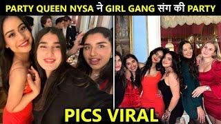 Ajay & Kajol Devgns Daughter Nysa Parties Hard With Friends Looks Stunning In Red HOT Outfit