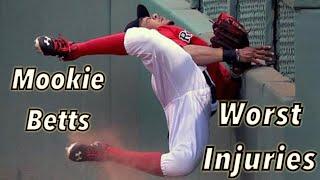 MLB Worst Mookie Betts Injuries and Hit by Pitch