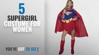 Top 10 Supergirl Costume For Women 2018 DC Comics Deluxe Supergirl Costume RedBlue Medium