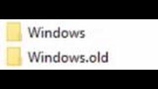How to Delete Windows.Old Folder and Files Windows 10
