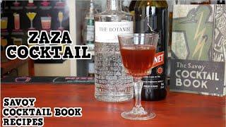 How to Make a Zaza Cocktail  Savoy Cocktail Book Recipes