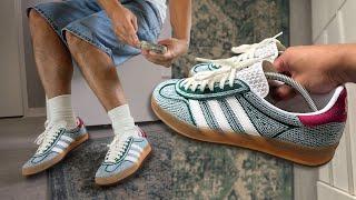 Sean Wotherspoon x Adidas Gazelle Indoor Green Hemp  review & on feet