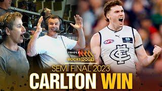 Last Two Minutes Of Carltons Semi-Final Win Over Melbourne  Triple M Footy