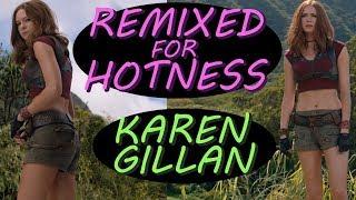 Karen Gillan in short shorts  Remixed for Hotness