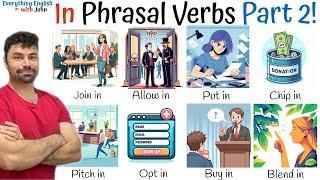 Learn Phrasal Verbs with In - Learn English Vocabulary