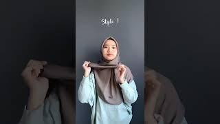 2 style hijab malay buat hangout #shorts #hijabstyle