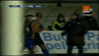 Maicon & Mourinho Mad celebration