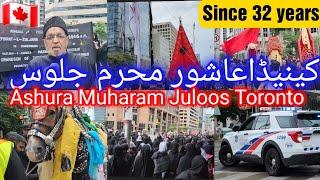 10 Muharam  Aushra Juloos  Downtown Toronto Canada  Muharram in Canada  Azadari in Canada