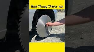 cutting blade को ही बना दिया कार के चक्के   shorts  heavy driver