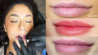 The TRUTH about LIP BLUSHING TATTOO  my experience healing & results