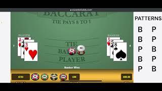 Baccarat Strategy - 5 Pattern Sequence - Tutorial