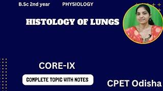 Histology of Lungs B. Sc 2nd Year4th SemesterCore IX#respiratorysystem#bsczoology#cpetzoology