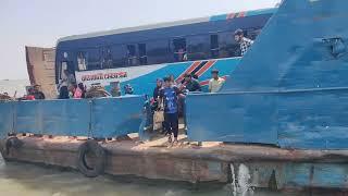 Bus Track Upload Paturia Ferry Ghat Amazing Video  Bangladesh Ferry Ghat
