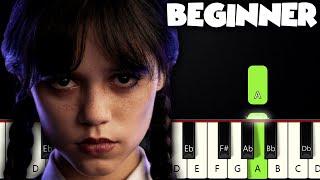 Bloody Mary - Wednesday Addams Lady Gaga  BEGINNER PIANO TUTORIAL + SHEET MUSIC by Betacustic