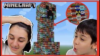 MINECRAFTTA HER YERİ BOMBALADIK ANA KARAYA ULAŞTIK TNT VE OK İLE PATLAMA ETKİSİ Poyraz Eser